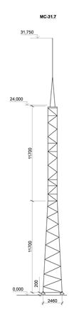 Молниеотвод МС-31,7